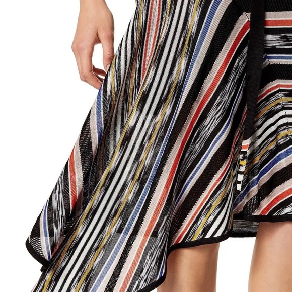 NWOT KAREN MULLEN Asymmetric Multicolored Dress Size:XS - Picture 9 of 10